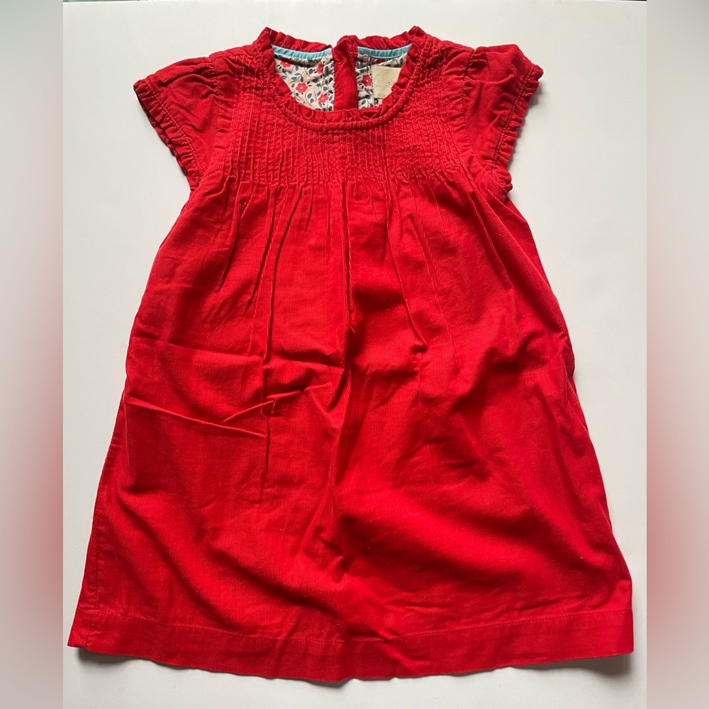 Mini Boden Red Cord Dress